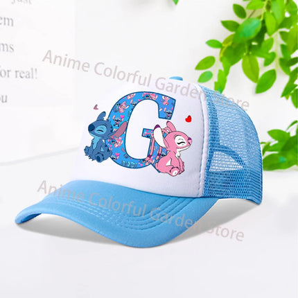 Disney Stitch Parent-child Baseball Cap Anime Cartoon Fashion Peaked Cap Men Women Kids Summer Sunscreen Shading Hat mesh Hats