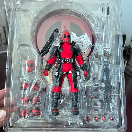 Mezco Deadpool Wolverine Figure X-Mem Action Figures Wolverine Deadpool Super Hero Series Joints Movable Model Toys Collection