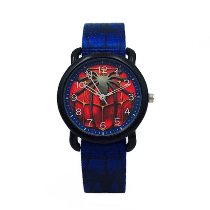 Disney Spider man Children Watches Captain Leather Quartz Kids WristWatch The Men Clock Gifts Toys