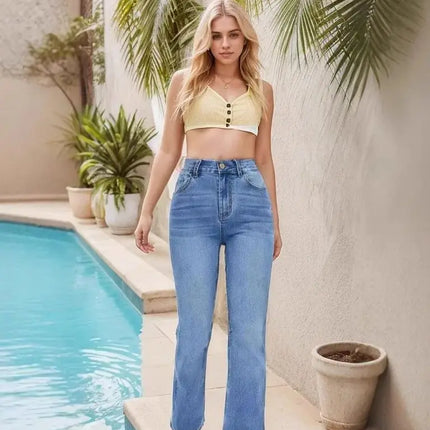 European and American socialite high waist jeans ladies