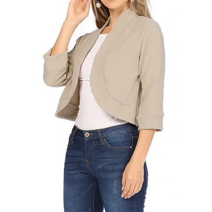 Women Fashion Long Sleeve Cardigan Casual Suit Jacket Spring Female Top Autumn Professional Wear Korean Coat S-5XL