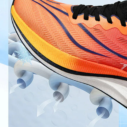 Summer Men's Running Shoes New Professional Carbon Plate Sports Training Shoes Outdoor Non-slip Shock-absorbing Tennis Shoes