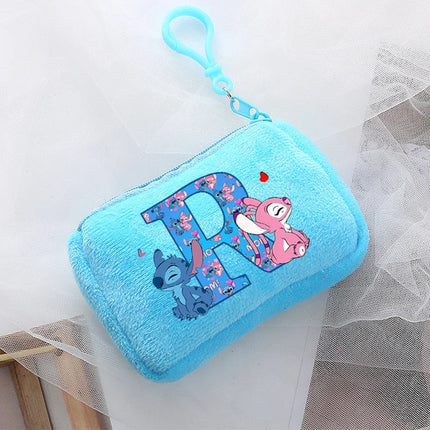 Disney Stitch Kawaii Coin Purse for Children Anime Cartoon Cute Wallet Boys Girls Key Card Storage Pouch Portable Clutch Bag