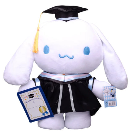 35CM Big Sanrio Cinnamoroll My Melody Kuromi Hello Kitty Graduation Plush Toy Plushie Doll Anime Soft Stuffed Animal Kids Gift