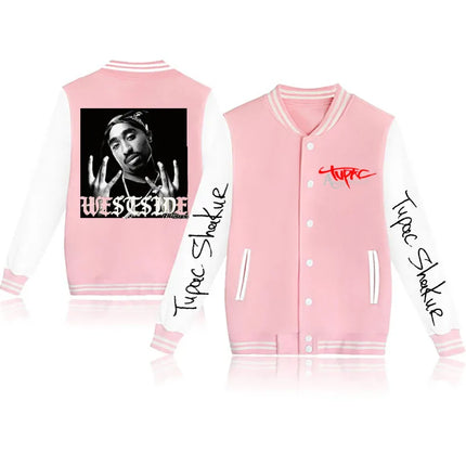 2024 Tupac /2Pac baseball uniform coat casual fashion jacket men