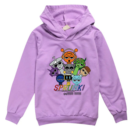 Incredibox Sprunki Hoodie for Kids Hoody Sweatshirts for Teen Boys Cartoon Coats for Girls, Casual Outerwear for Baby, Game, Hot