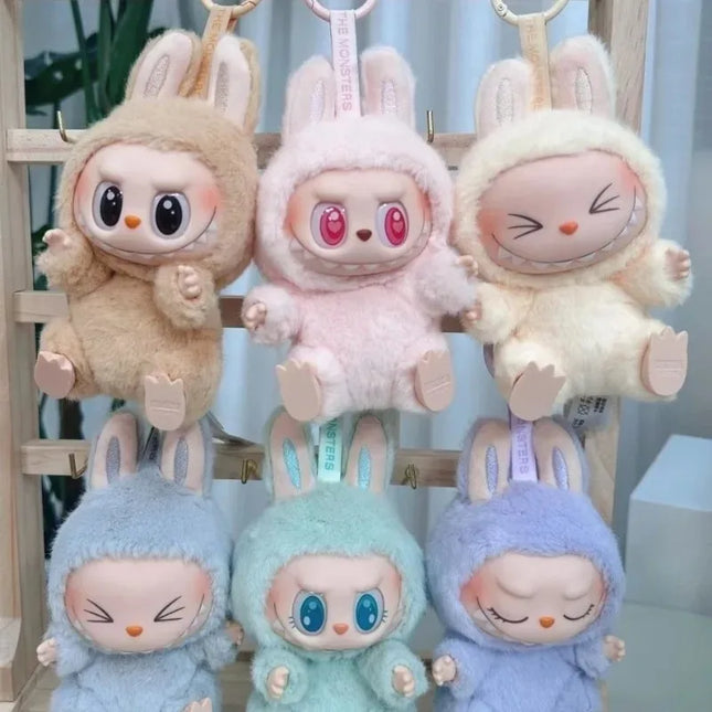 2nd generation Labcloth sitting party vinyl plush cute doll blind box party plush Christmas gift key ring children's toys