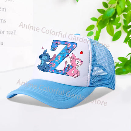 Disney Stitch Parent-child Baseball Cap Anime Cartoon Fashion Peaked Cap Men Women Kids Summer Sunscreen Shading Hat mesh Hats