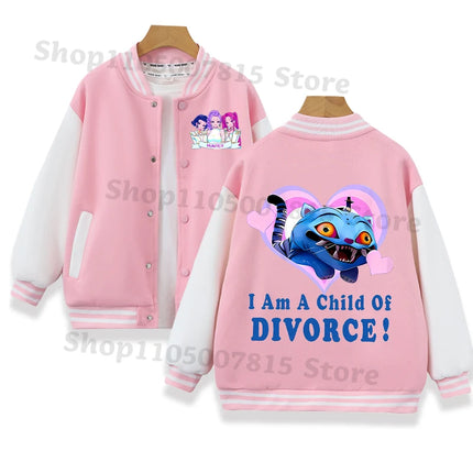 K-pop Demon Hunters Baseball Uniform for Children Anime Cartoon Fashion Jacket Boys Girls Spring Autumn Sweet Coat Kids Clothes