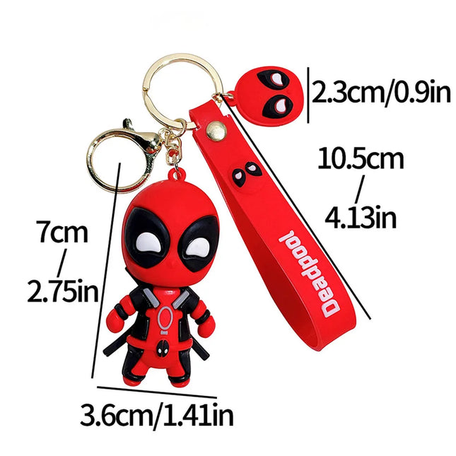 Deadpool & Wolverine Deadpool 3 Keychain Pendant Figure Doll Toy Cool Movie Doll Toy Model Figure Decoration Kid Birthday Gifts