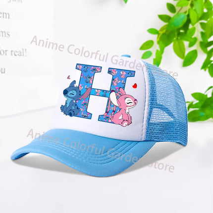 Disney Stitch Parent-child Baseball Cap Anime Cartoon Fashion Peaked Cap Men Women Kids Summer Sunscreen Shading Hat mesh Hats