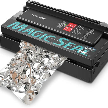 MAGIC SEAL  MS300 Commercial Air-cooled food preservation vacuum sealer Automatic home kitchen  packaging  machine to Mylar bags