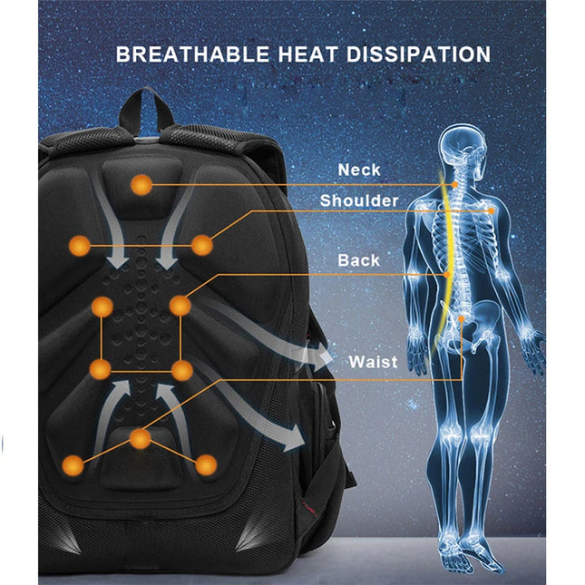 Brand Men's Backpack Anti-theft Waterproof 17inch Laptop Backpacks USB Charging Business Travel Backpack School Bag Male Mochila