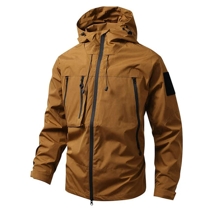 Gorpcore Hiking Jacket Male Motocross Clothing Mountain Camping Waterproof Coat Bicycle Outerwear Chaqueta Cortavientos Hombre