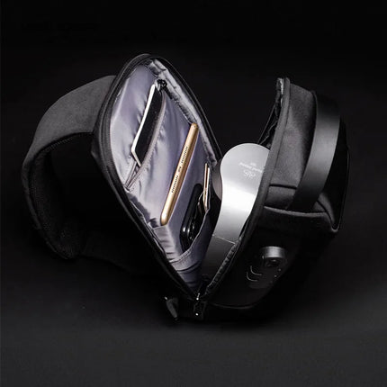 Neu Multifunktions Anti Theft Lock Crossbody für Männer Kurze Reise Schulter