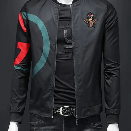 New Spring and Autumn Round Neck Baseball Jacket Men's Jacket Luxury Fashion Designer Casual Slim fit Coat  bomber jacket men