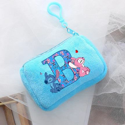 Disney Stitch Kawaii Coin Purse for Children Anime Cartoon Cute Wallet Boys Girls Key Card Storage Pouch Portable Clutch Bag