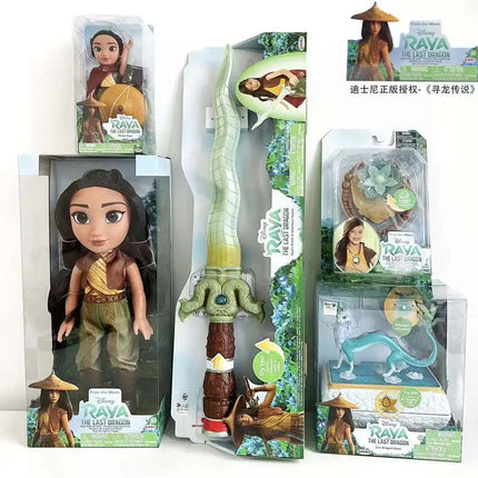 Hot Disney Anime Raya And The Last Dragon Movie Raya Glowing Dragon Sword Collection Model For Children'S Toy Gifts