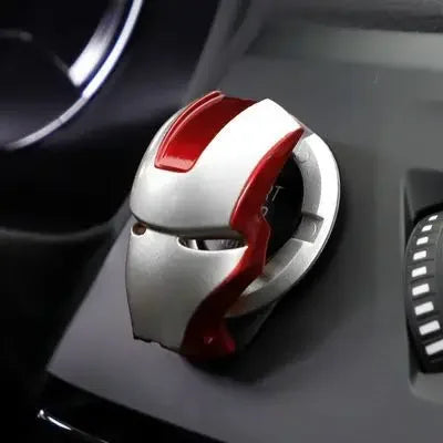Hot Disney Iron Man Spiderman Car Interior Sticker Anime Figure Car Engine Ignition Start Switch Button Cover Trim Stickers Toys
