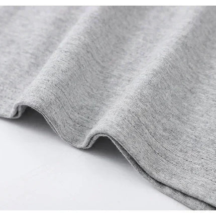 Focus Letter Minimalist Style 100% Cotton T-Shirt, Lightweight Round Neck Short Sleeve Tee, Perfect for Men & Women