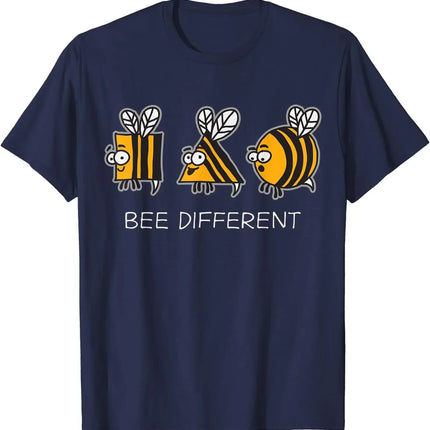 Bee Different Weird Unique Funny Beekeeper T-Shirt Mens T Shirts Streetwear Casual Cotton Daily Four Seasons Oversized T Shirt