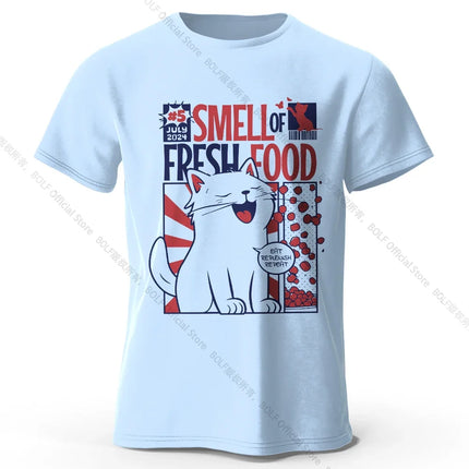 Men's Rabbit Printed T-Shirt 100% Organic Cotton Relaxed Fit Hand Painted Design Tee for Adults Quirky Fashion