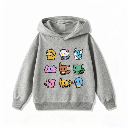 Potdemiel Pikachu Kids Hoodie  Soft and Comfortable Suitable for Boys and Girls Warm in Autumn and Winter Kids Hoodie Sweatshirt