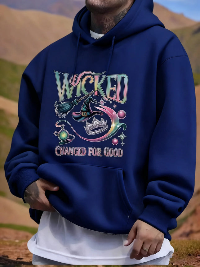 Men's and Boys' "Wicked" Musical-Inspired Hoodies - "Wicked Changed For Good" Graphic Print