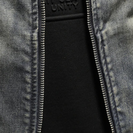 2024 New Men's High Quality Fashion with Handsome Retro Trend Leisure Spring and Autumn Good Zipper Denim Jacket  None   M-6XL