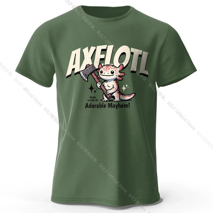 100% Cotton Playful Cartoon Animals Tee - Hand-drawn Adorable Creatures Design with Ultra Soft Fabric for Daily Casual