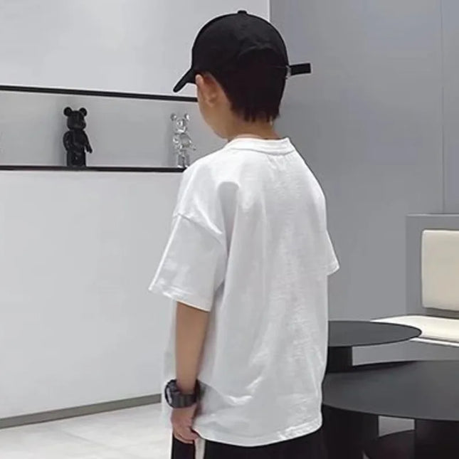 Children's Tops T-shirt For A Boy Infant T-shirts Summer Baby Clothes Tee Korea Short Sleeve Tees Kids Tshirt Boys Boy's Korean