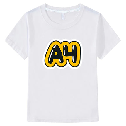 Merch Vlad A4 Kids T-shirt Boys and girls short Sleeved 100% Cotton Tops Влад a4 Бумага  boys clothes y2k one piece kids clothes