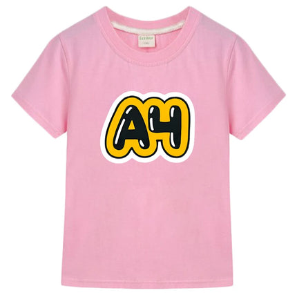 Merch Vlad A4 Kids T-shirt Boys and girls short Sleeved 100% Cotton Tops Влад a4 Бумага  boys clothes y2k one piece kids clothes