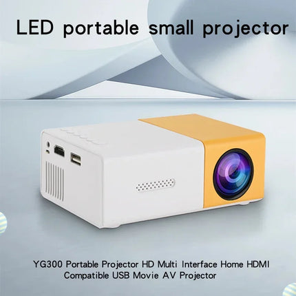 YG300 PRO Mini HD Outdoor Projector Home theater Projector Mini Portable YG300 LED Children's Projector Mobile Video project