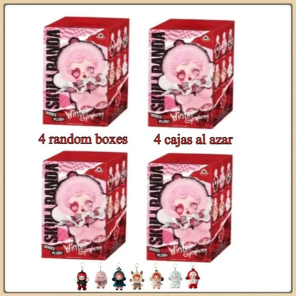 Genuine SKULLPANDA Winter Music Series Blind Box Pendant Plush Doll Mystery Box Toys Cute Action Figure Pendent Ornament Gift