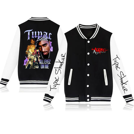 2024 Tupac /2Pac baseball uniform coat casual fashion jacket men