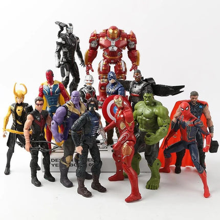 Marvel Avengers Movie Hero Iron Man Spider Man Dr Strange Deadpool Hulk Action Figures Model Dolls Children Toys Christmas Gifts