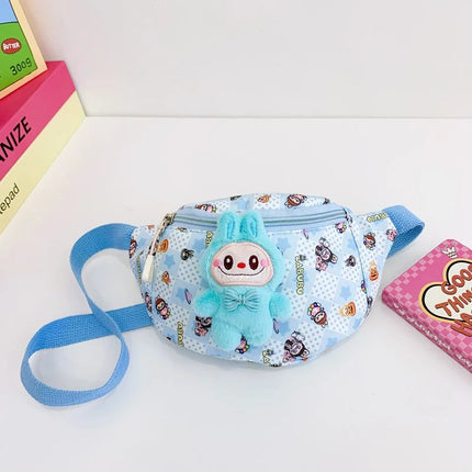 Cute Cartoon Girl Kids Single Shoulder Bag Fashion Casual Crossbody Snack Mobile Phone Small Bag Kawaii Chest Backpack Kid Gift