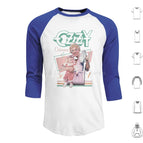 M-3-4baseball-Blue / XXXL