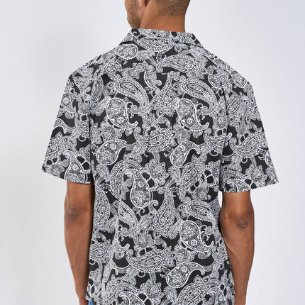 Sean Paisley Cuba SS shirt - Black