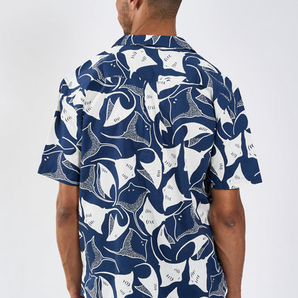 Sean Sting Ray Cuba SS shirt - Navy