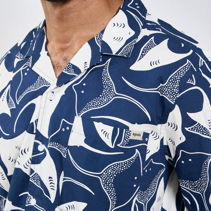 Sean Sting Ray Cuba SS shirt - Navy