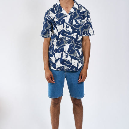 Sean Sting Ray Cuba SS shirt - Navy
