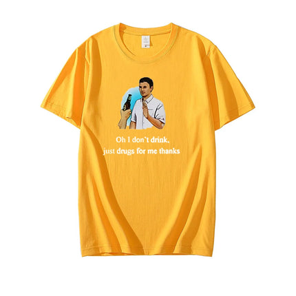 I Don't Drink T Shirt Women Funny Meme Egirl Grunge Graphic Tees Unisex Hipsters Cotton Short Sleeve Tee Fashion TShirts Clothes