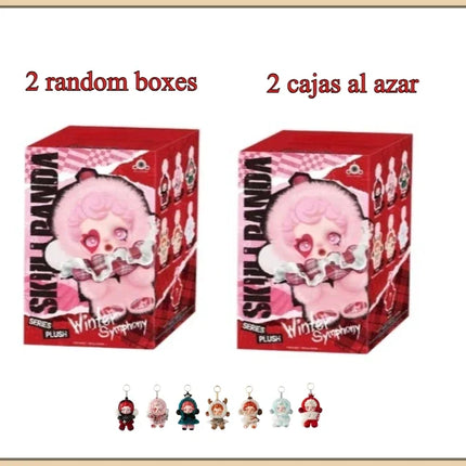 Genuine SKULLPANDA Winter Music Theme Blind Box Set Soft Vinyl Plush Figure Kawaii Surprise Collectible Gift for Teens Adults