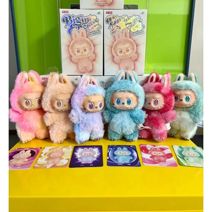 Doll Blind Box The Monster Series Mystery Flocking Model Toys Kawaii Monster Replica Keychain Toy Christmas Gift