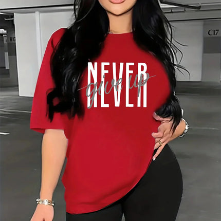 Summer Women's Casual Loose Short Sleeved T-Shirt Fashion Hip Hop Harajuku Tshirts Ladies Oversized O-Neck TShirt Streetwear Tee