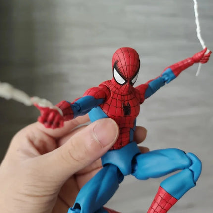 CT Toys Spiderman Peter Parker Action Figure Anime Marvel Mafex 185 Spider-Man Figure The Amazing Model Doll Christmas Xams Gift