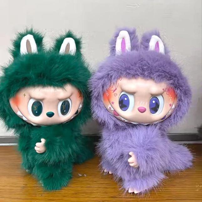38cm Zimomo Big Angel The Monster Labubu Series Blind Box Replica Creative Plush Doll Figure Vinyl Pendant Ornament Collect Gift