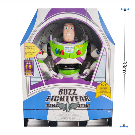 Disney Toy Story Buzz Lightyear Slinky Dog Silent Woody Speak English Light With Wings Action Figure Toys Birthday Children Gift